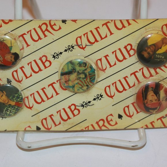 Culture Club Pinback Button Badge Pin Boy George Vintage Promo Concert Tour Rare - Picture 1 of 5